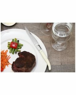 Fortessa Set Of 4 Provencal Blonde Handle Steak Knives Home Flatware & Cutlery -Fortessa Shop 3010024907 RLLZ 3