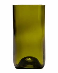 Fortessa Set Of 6 Vintage 16oz Olive Green Water Glasses Home Drinkware