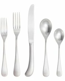 Fortessa Mariposa Brushed 5pc Place Setting Home Flatware & Cutlery