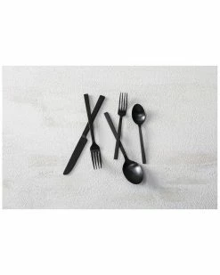 Fortessa Stainless Steel 18/0 Viggo Black 20pc Place Setting Home Flatware & Cutlery